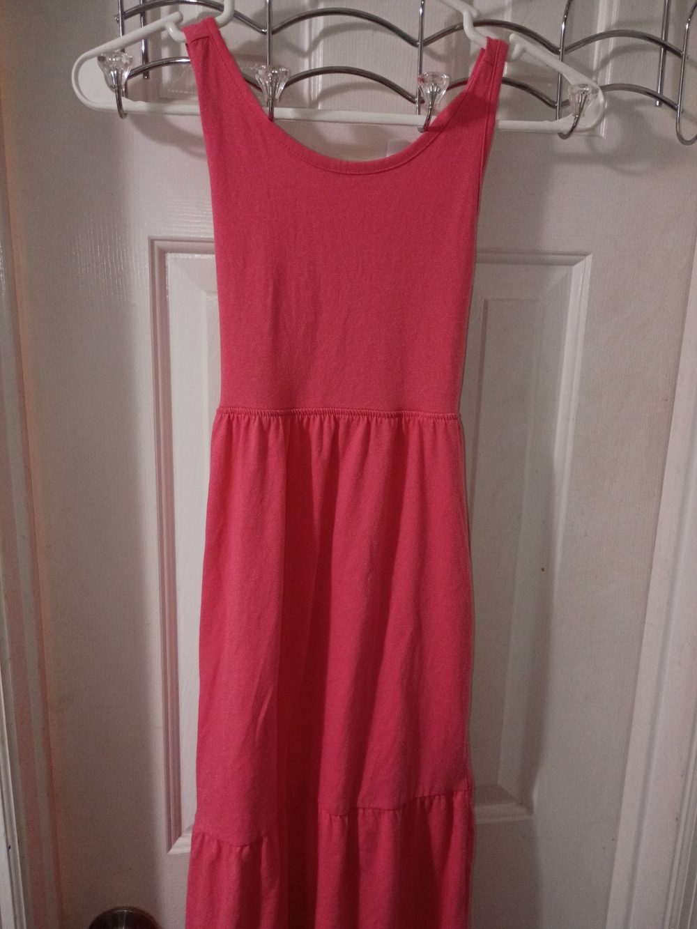 Children's M Lily and Dan Coral Sleeveless Tiered Maxi Dress